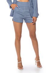 BIG BOOTY PIN STRIPE SHORTS
