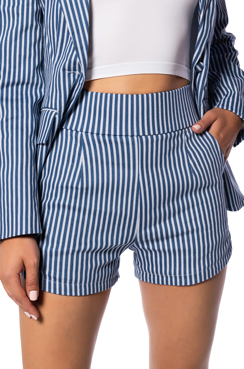 BIG BOOTY PIN STRIPE SHORTS