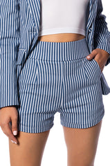 BIG BOOTY PIN STRIPE SHORTS