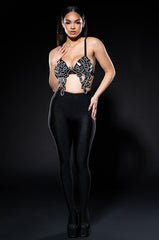 HERE FOR THE DRAMA METALLIC BRA