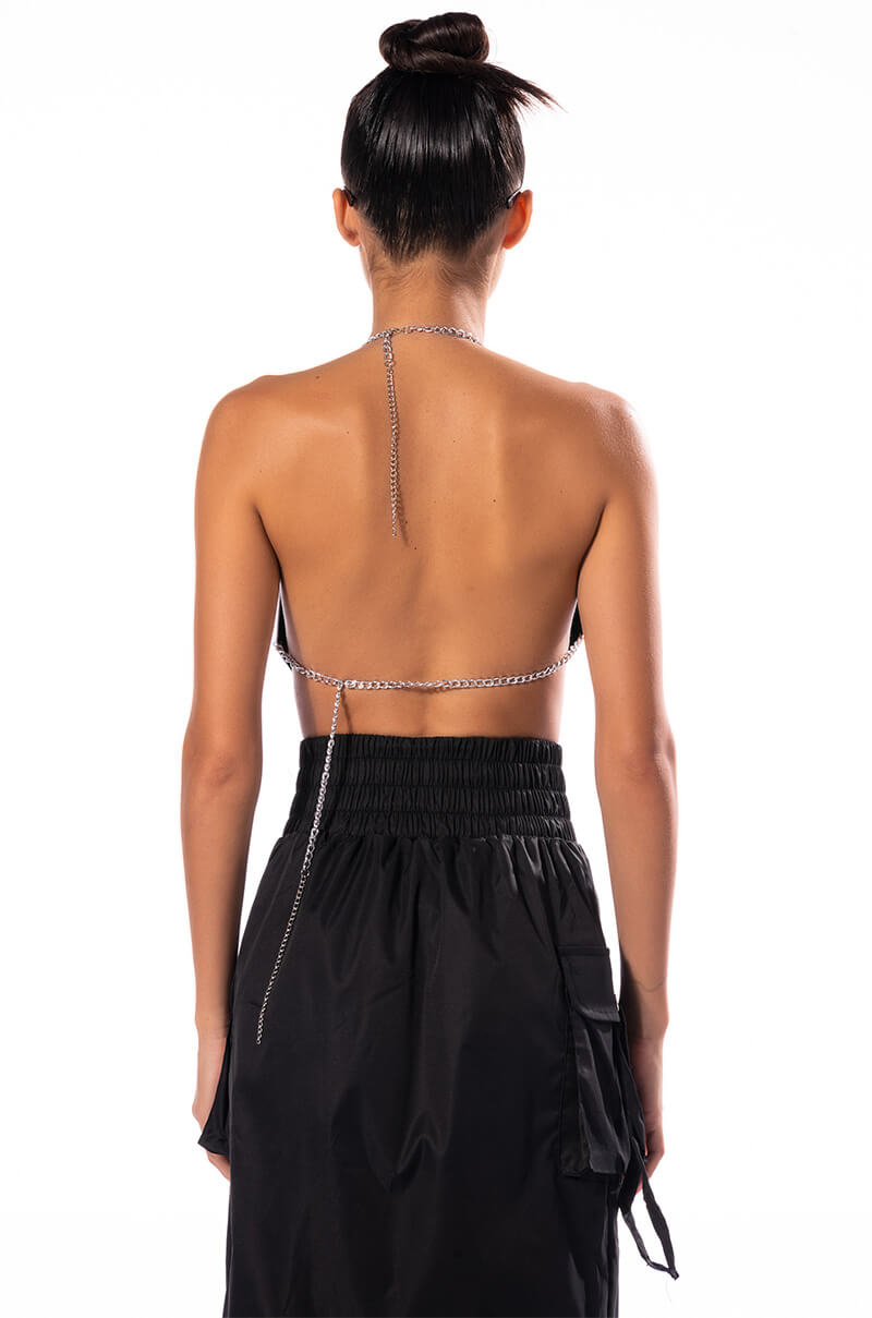 I'D BE JEALOUS TOO METAL BRA TOP