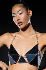 I'D BE JEALOUS TOO METAL BRA TOP