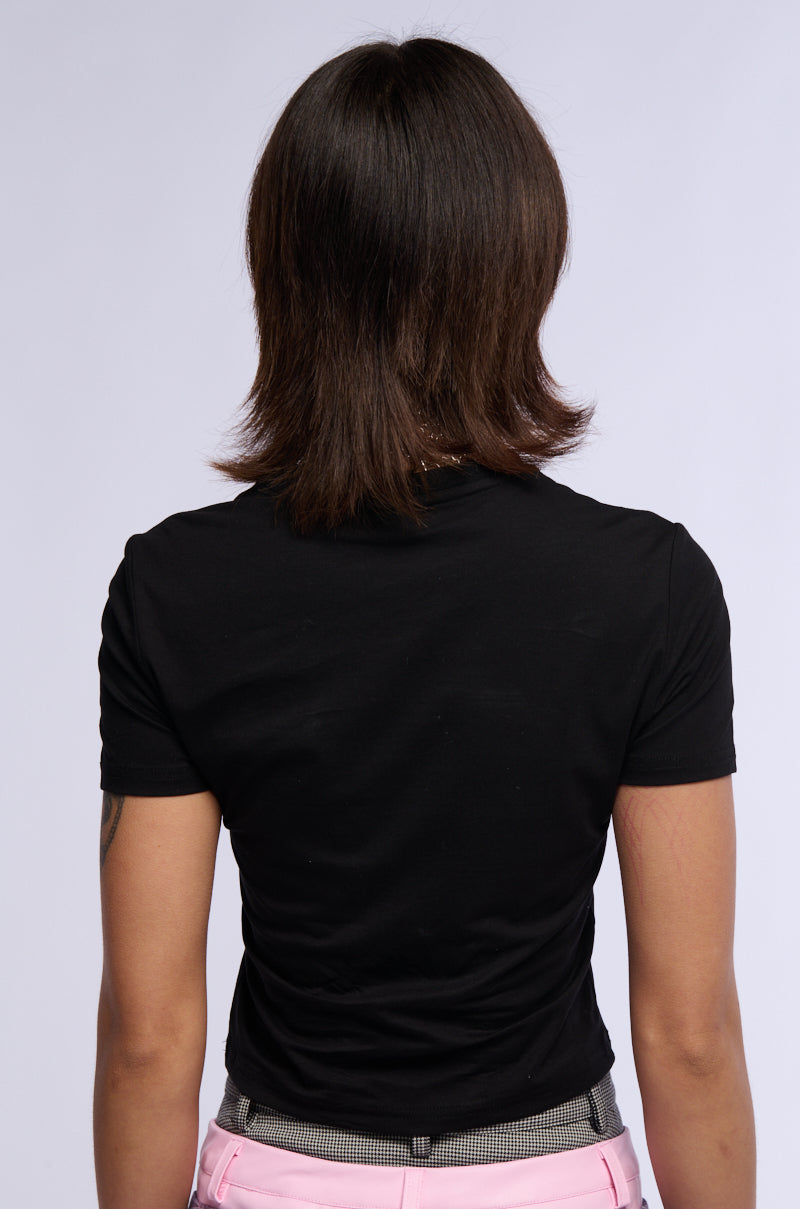 IMAGINE THIS PRINTED T SHIRT IN BLACK