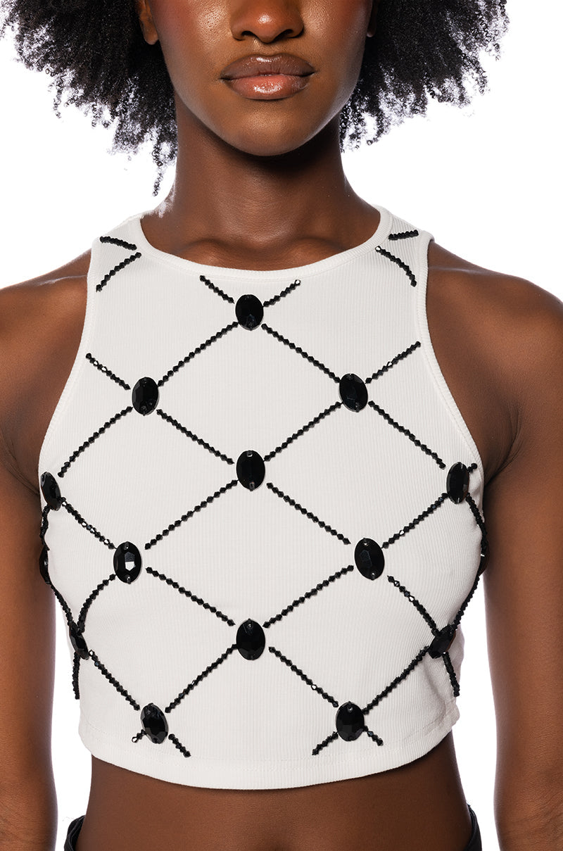 IMPACT EMBELLISHED TANK TOP