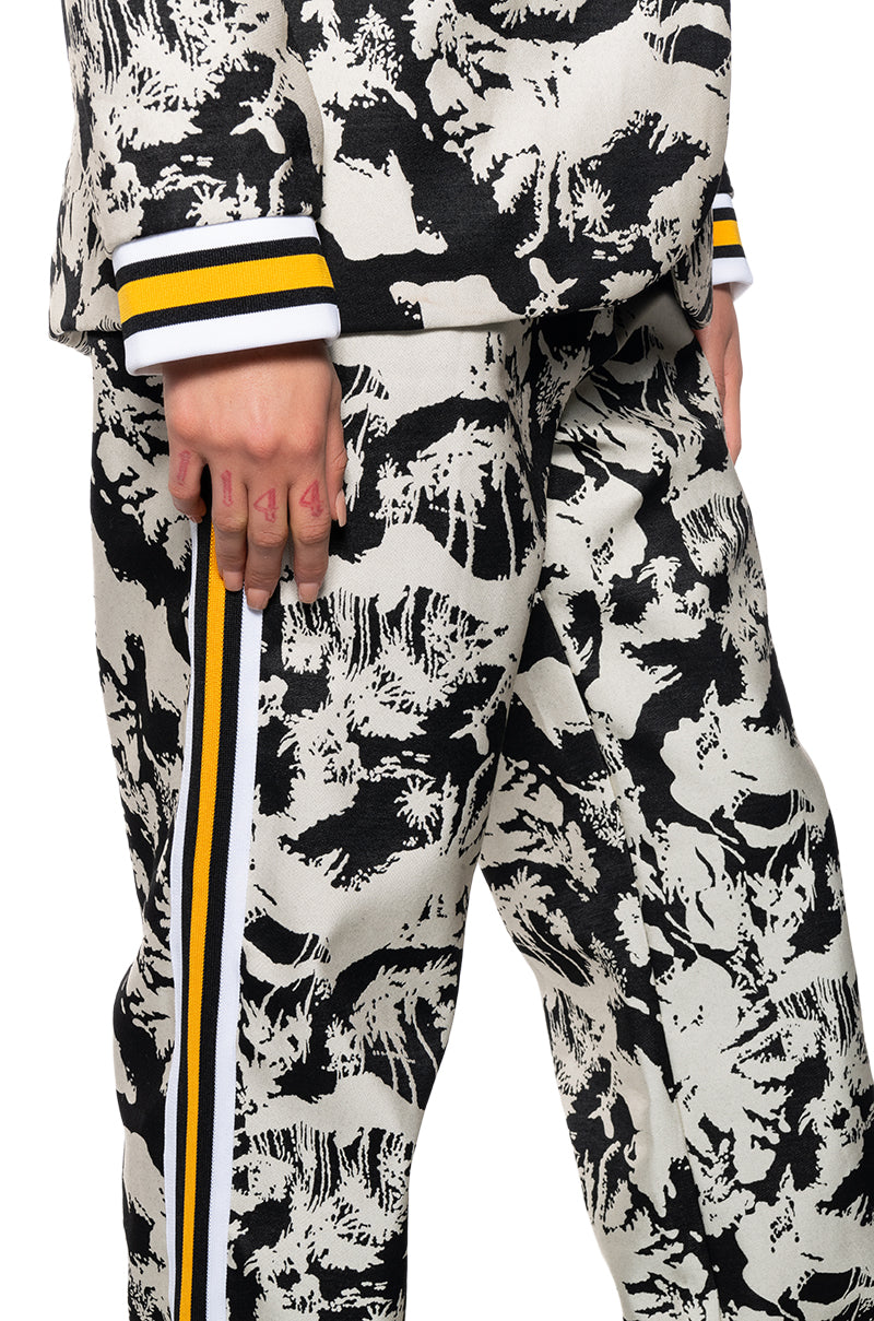 INDIFFERENT RIB TRIM TROUSER PANT