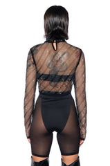 KEEP ME BODIED EMBELLISHED HIGH NECK TOP