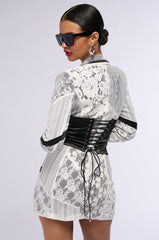 LACEY PATCHWORK BLAZER DRESS