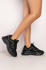 LOOK BACK AT IT FLATFORM SNEAKER IN BLACK