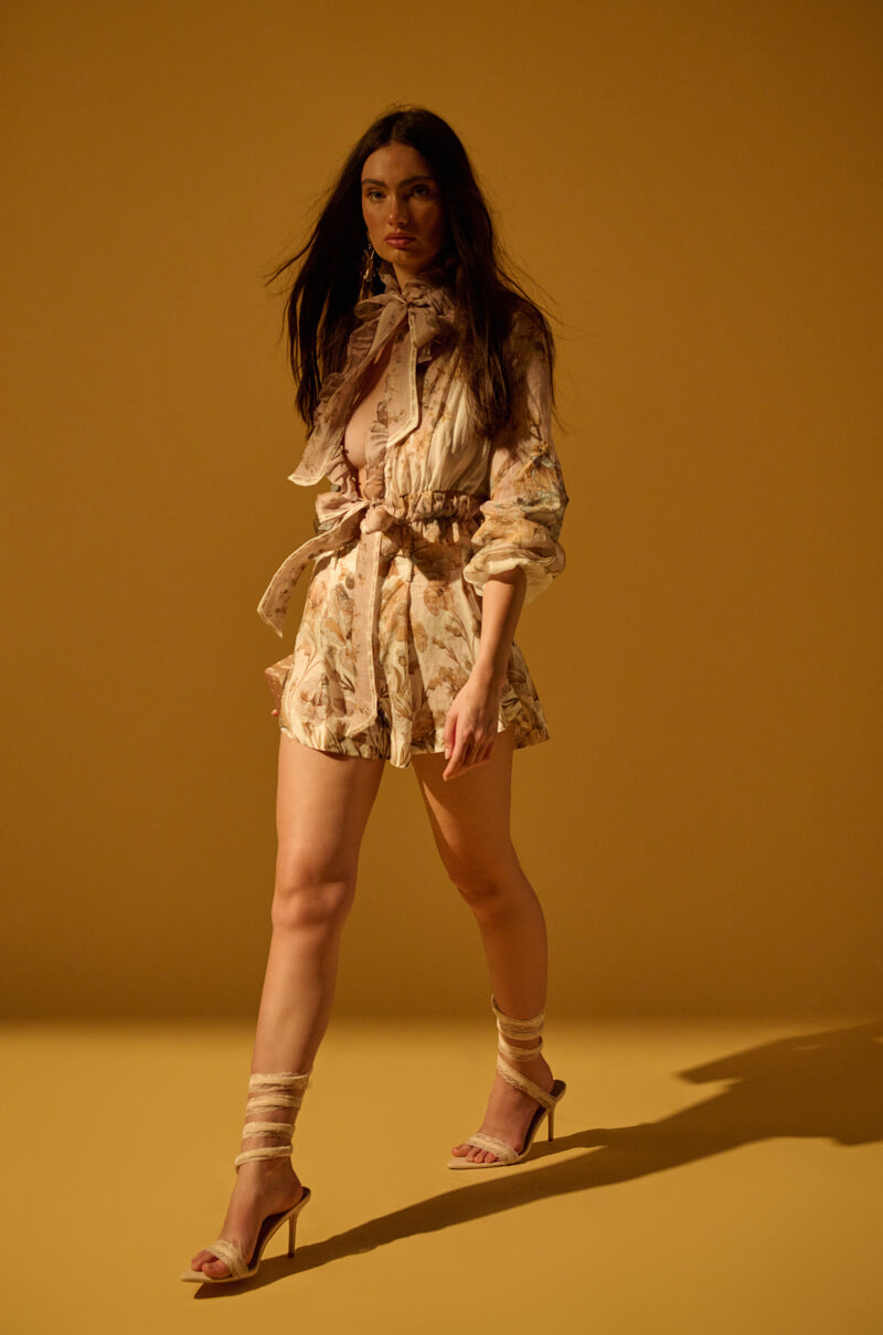 LUCID DREAMS FLORAL FLARE SHORT