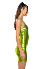 LUNA METALLIC MINI DRESS