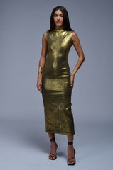 MADE IN METALLICS MAXI DRESS