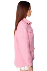 MALIBU DREAM TWEED OVERSIZED BOMBER