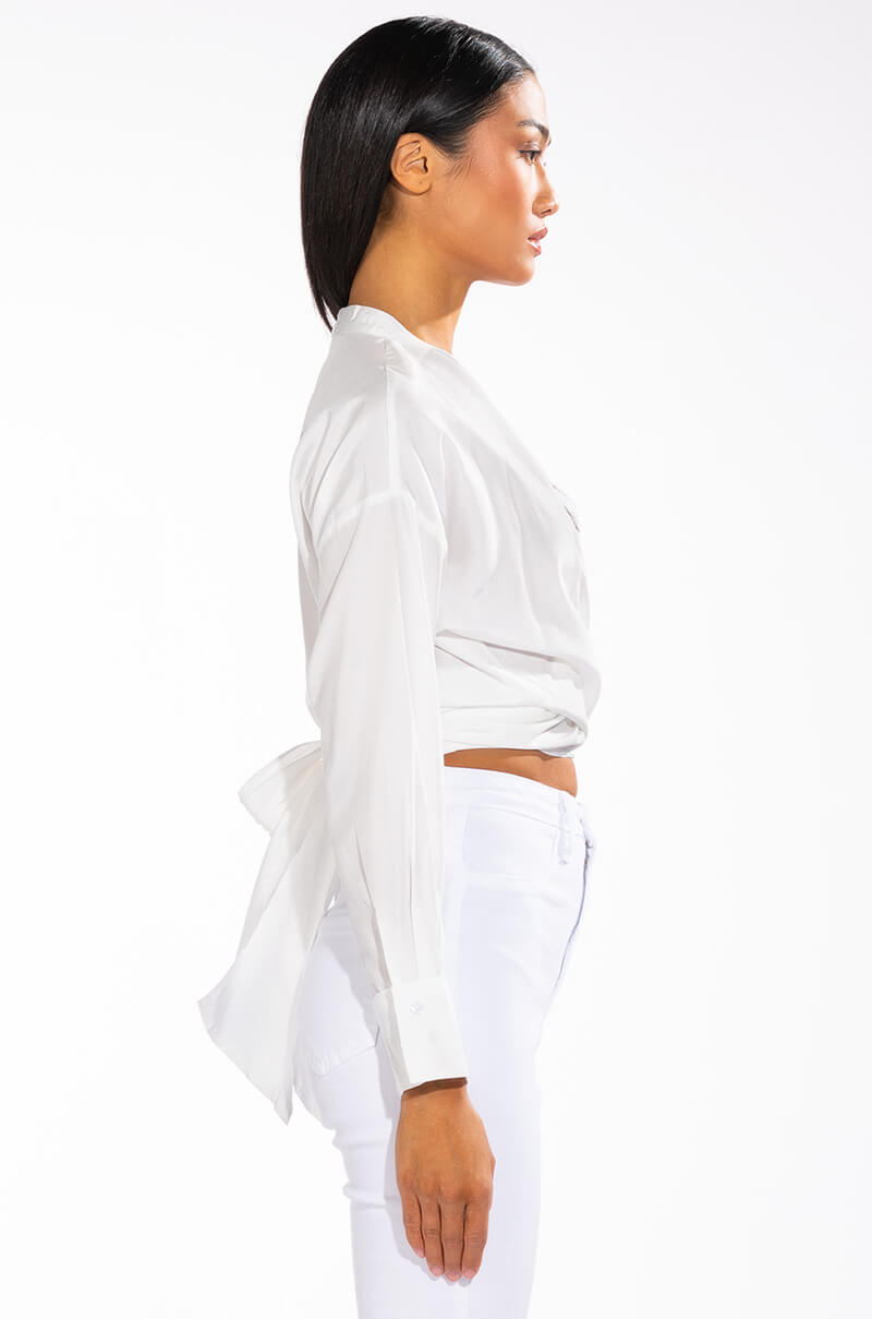 SEXY LINEN DRESSY BLOUSE