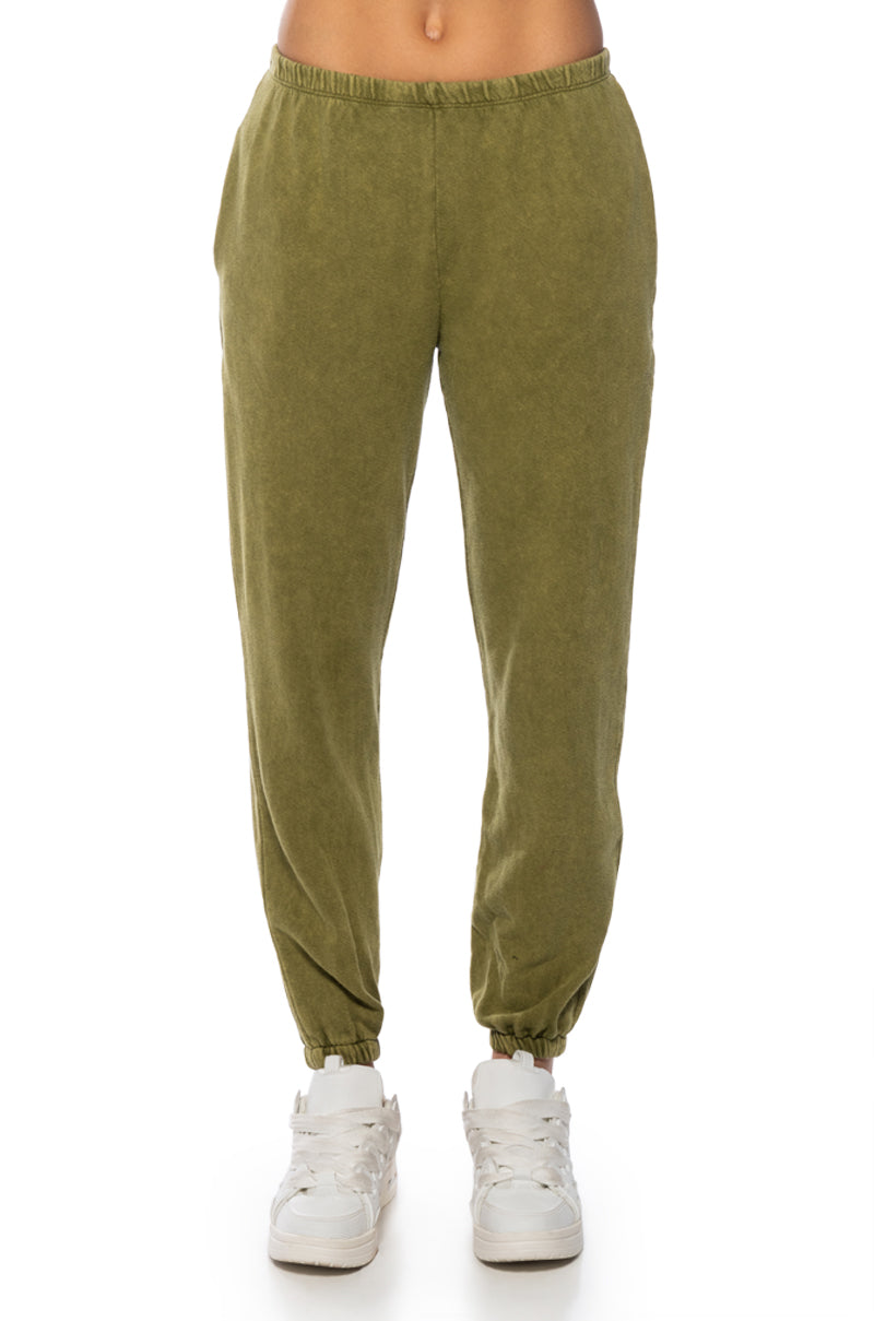 ME TIME MINERAL WASH JOGGER