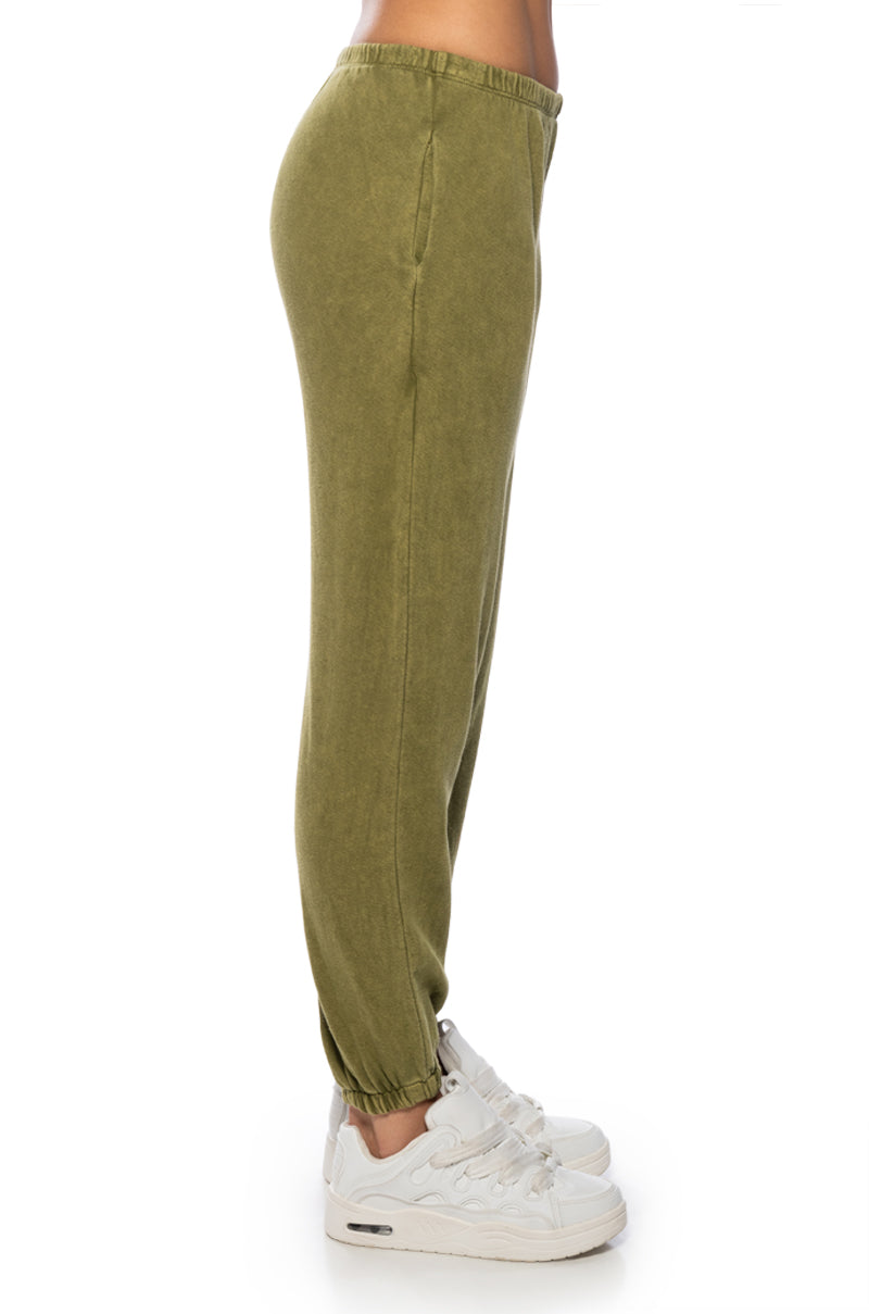 ME TIME MINERAL WASH JOGGER