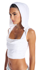 MICAELA HOODED CORSET TOP