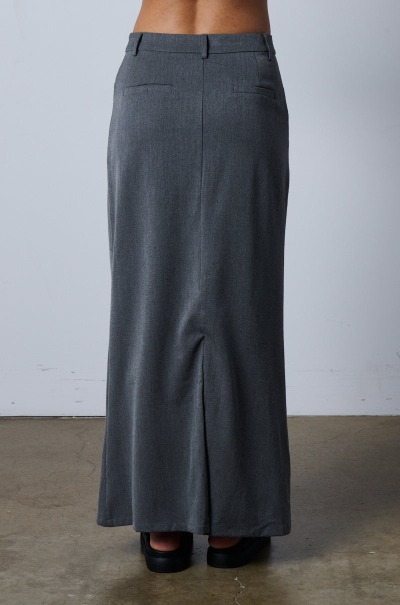 MINIMAL ELEGANCE WOVEN MAXI SKIRT
