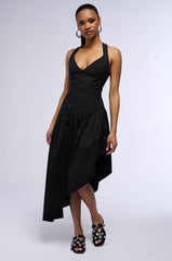 MYKONOS POPLIN MIDI DRESS