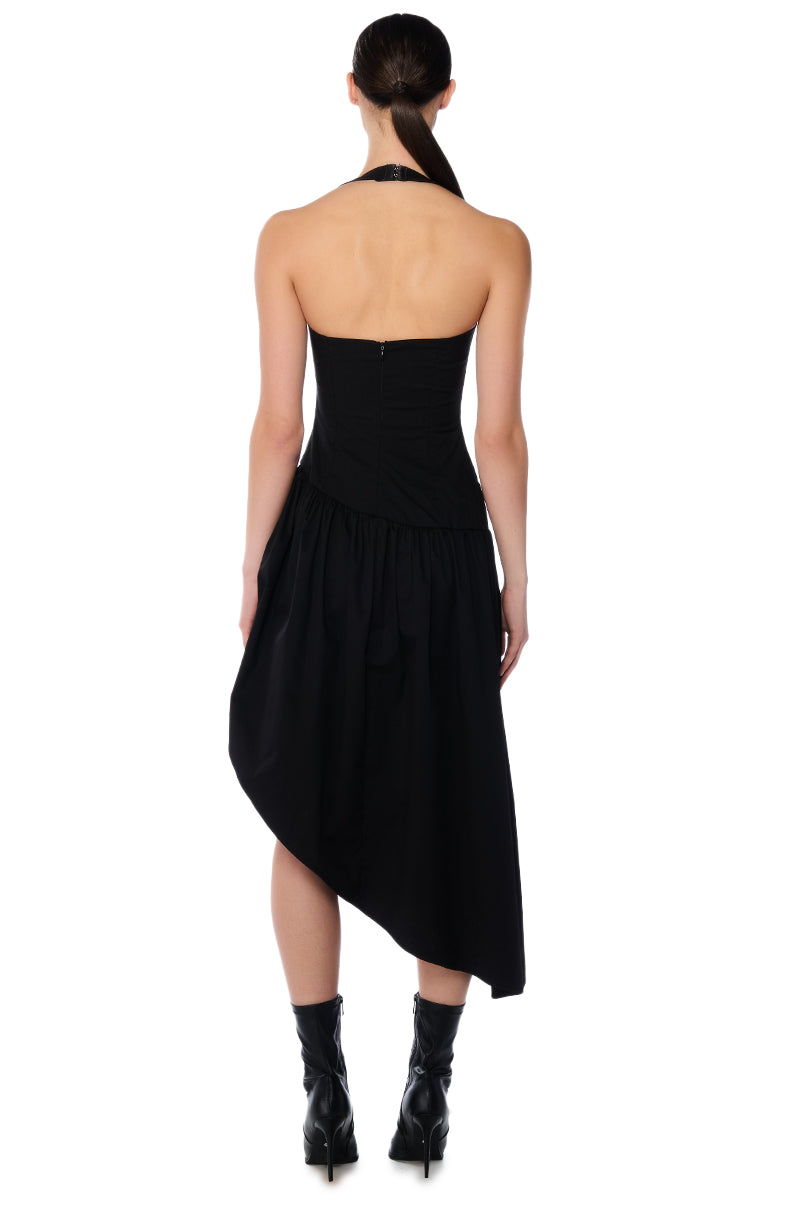 MYKONOS POPLIN MIDI DRESS