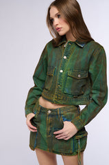 NIGHT GAZING COLORFUL DENIM JACKET