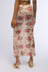NINA FLORAL MAXI SKIRT