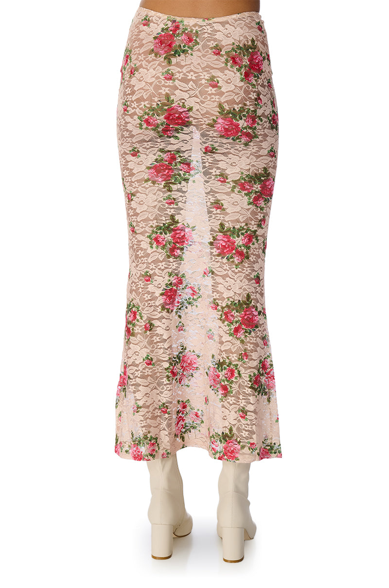 NINA FLORAL MAXI SKIRT
