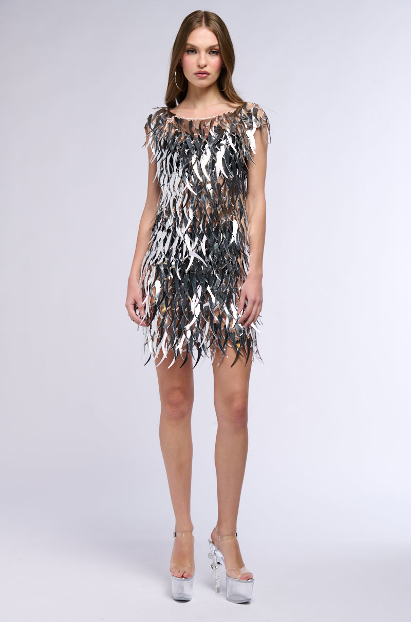 NO ONE LIKE ME SEQUIN MINI DRESS