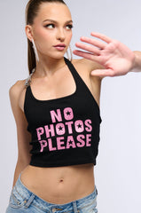 NO PHOTOS PLEASE TANK