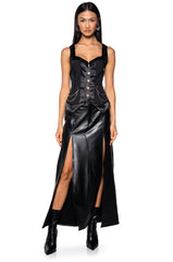 ON MY WAY PINSTRIPE CORSET