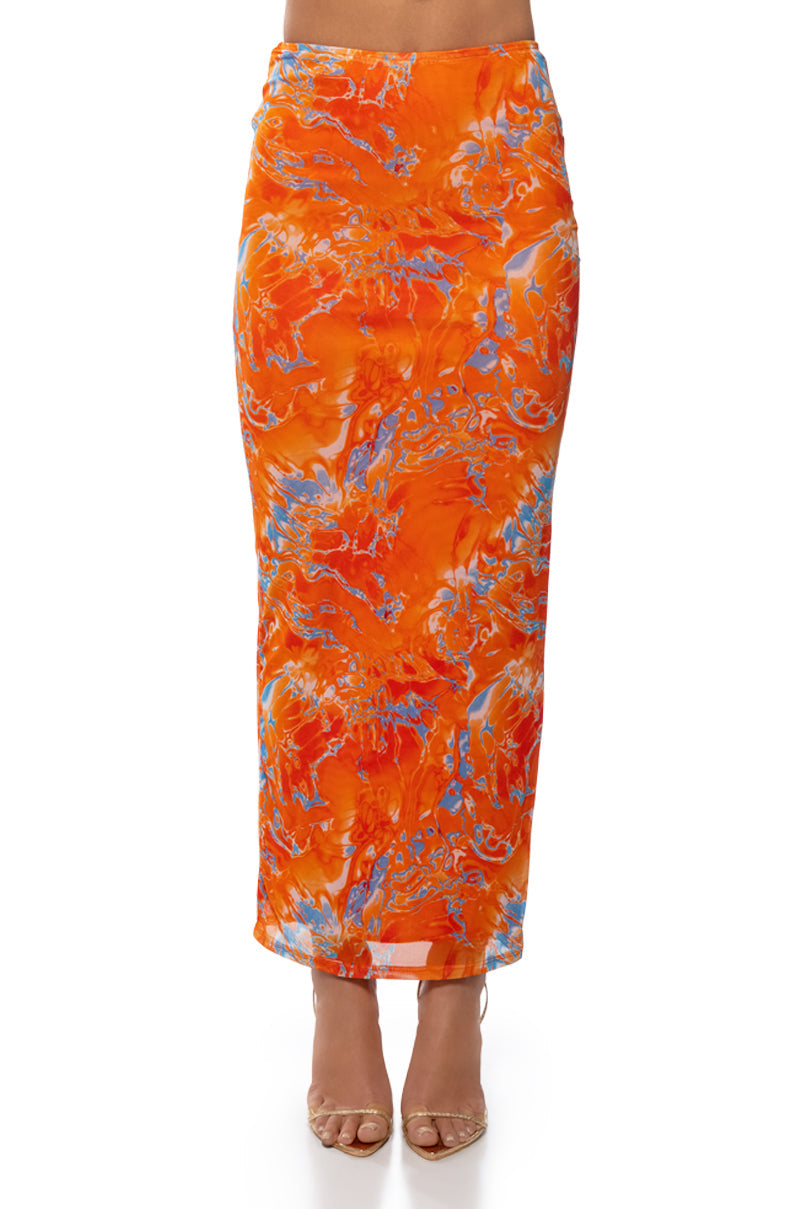 ON THE SHORE MIDI SKIRT