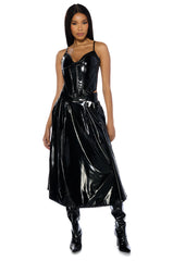 ONE STEP AHEAD VINYL FITTED CORSET