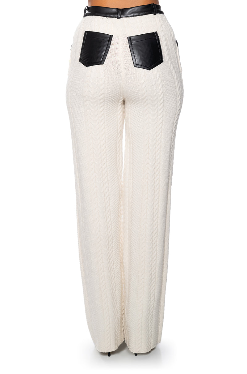 OUT FOR THE DAY SWEATER KNIT TROUSER