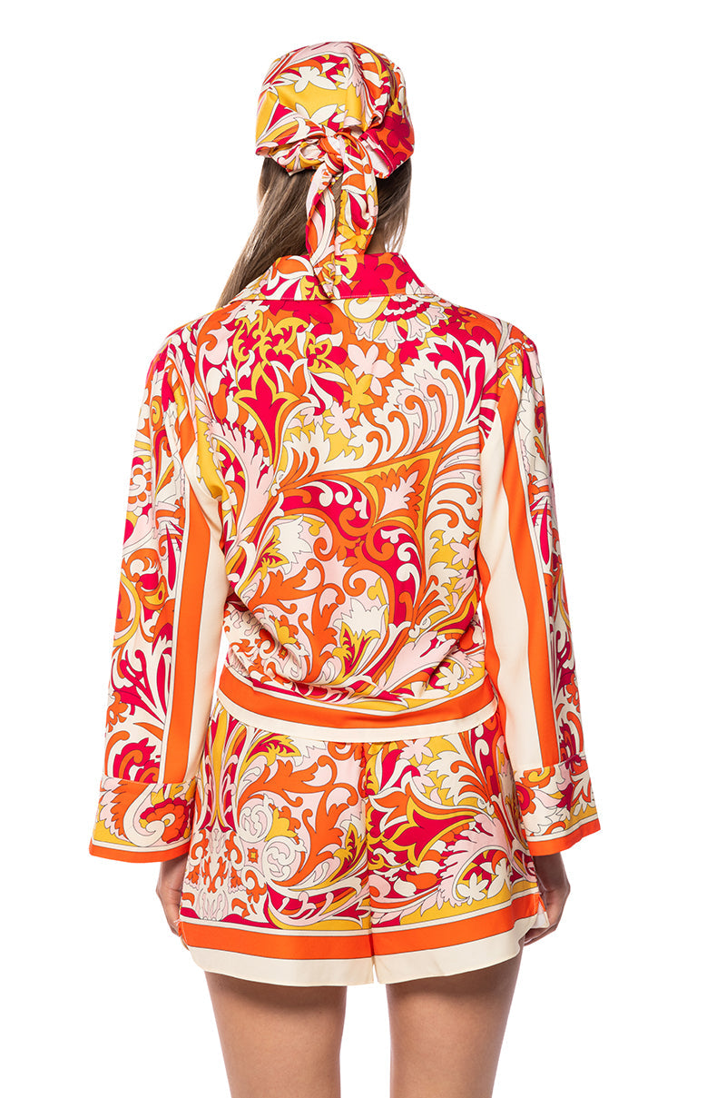 PAISLEY PLEASE TIE FRONT MINI SET