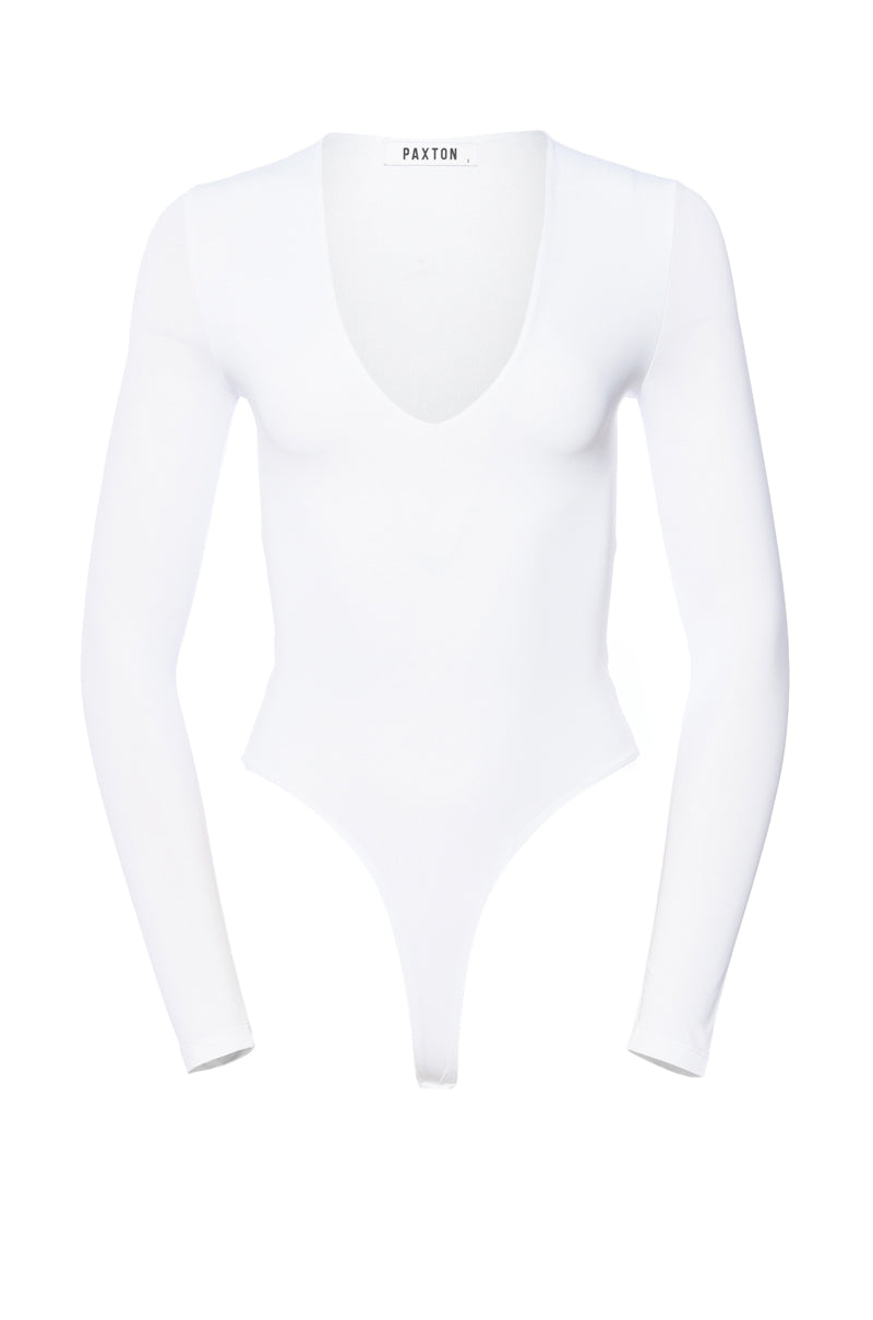 PAXTON NEW CLASSIC LONG SLEEVE DEEP V BODYSUIT