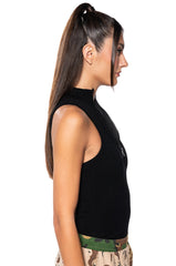 PAXTON SEXY SEAMLESS ZIP UP MOCK NECK BODYSUIT