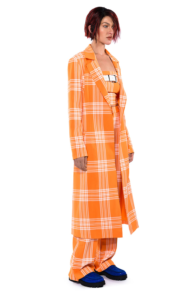 POPSICLE BRIGHT PLAID CROP TOP