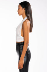 CLIO RHINESTONE DETAIL CORSET TANK