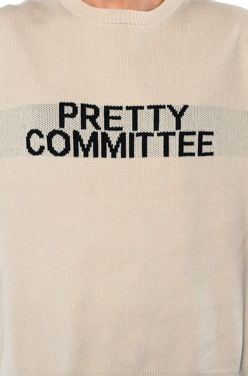 PRETTY COMMITTEE OVERSIZED SWEATER