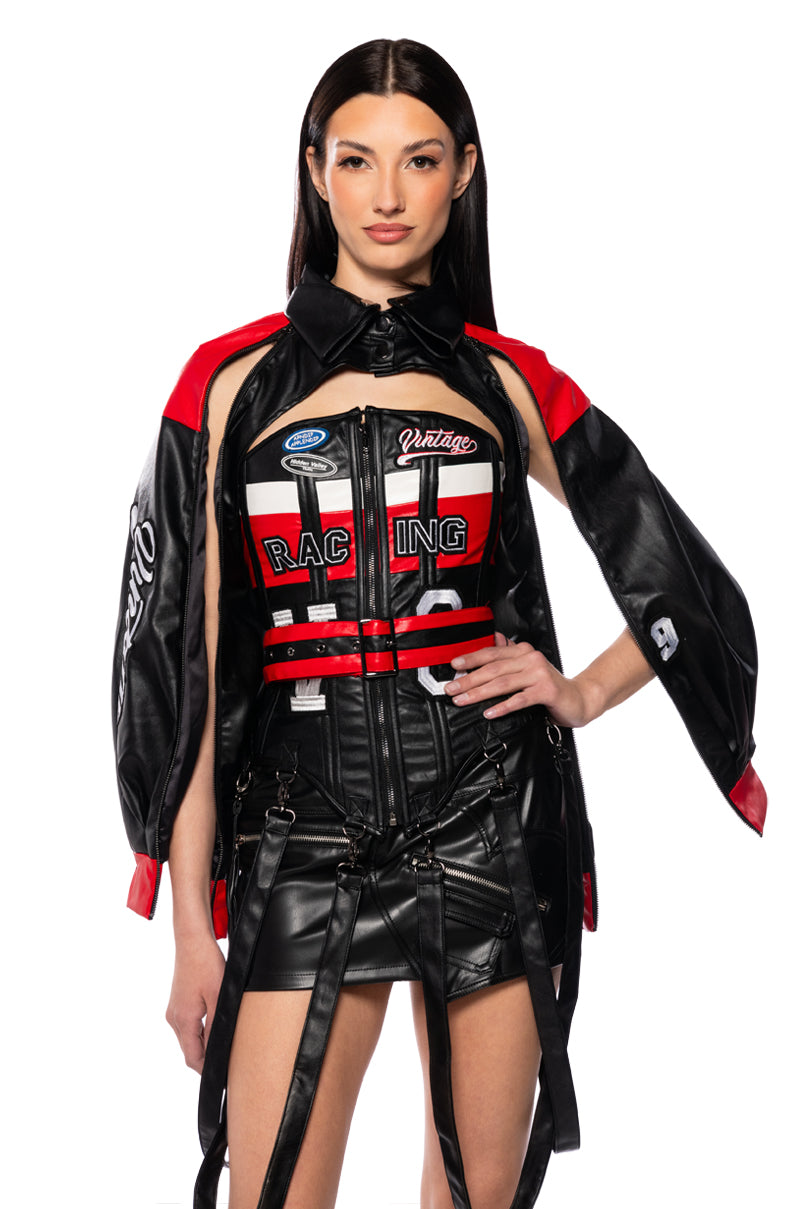 RACING PU CORSET