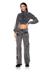 READY FOR ANYTHING CASUAL CORSET LONG SLEEVE TOP