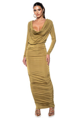 READY FOR IT SLINKY LONG SLEEVE MULTIWAY MAXI DRESS