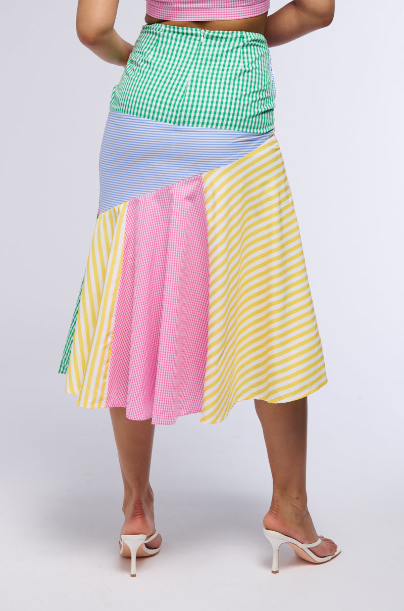 RICH AND BLIND WOVEN MAXI SKIRT