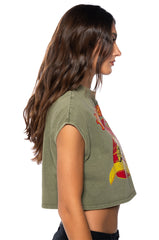 RIDE FOR LIFE GRAPHIC CROPPED T SHIRT