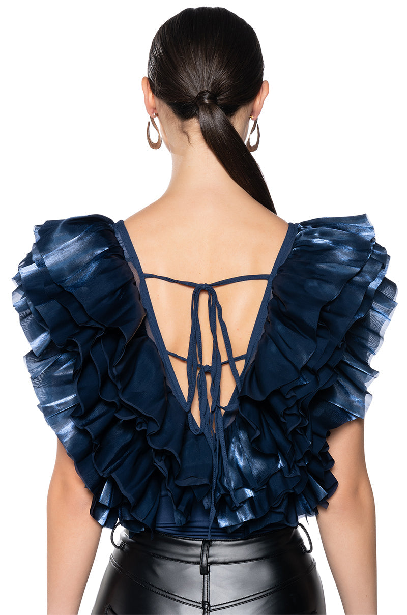 ROMANTIC RUFFLED BODYSUIT