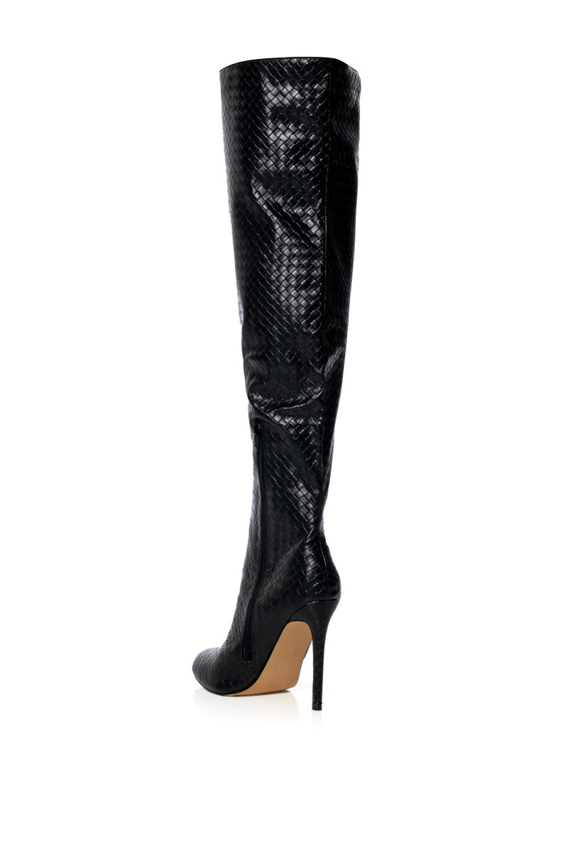 RONNIE OVER THE KNEE BOOT IN BLACK