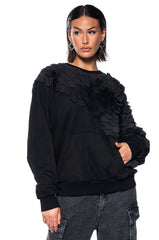 RUN IT TEXTURED CREWNECK