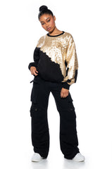 RUN IT TEXTURED CREWNECK