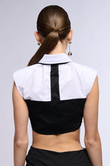 SABRINA TIE DETAIL CORSET BLOUSE