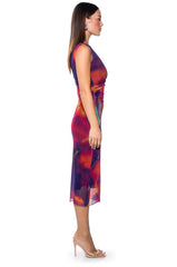 SCORPIO MESH MIDI DRESS