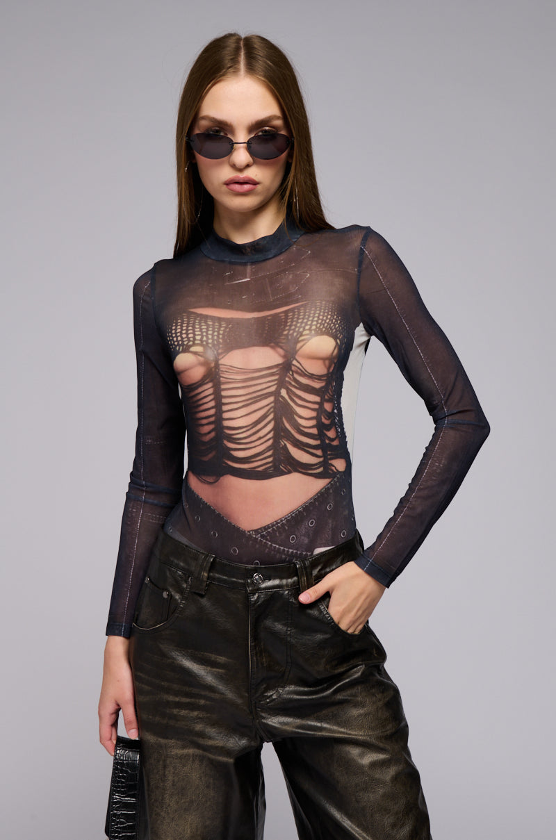 SEE YOU NEVER MESH TOP